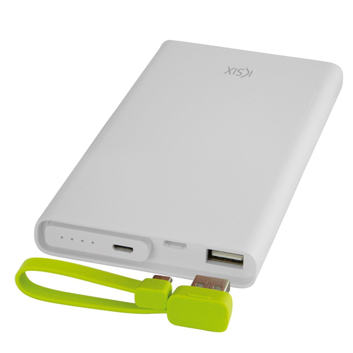 BATERIA EXTERNA KSIX 10000 MAH USB QUICK CHARGE 3.0 Y USB BLANCA