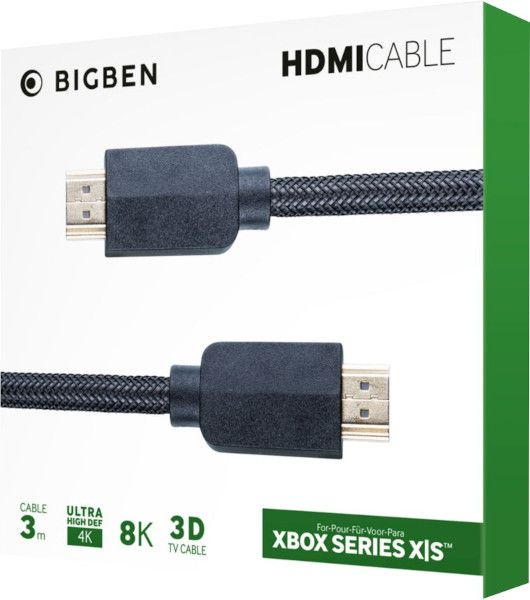 Cable HDMI 3 Metros BigBen (4K/8K) Xbox Series X/S