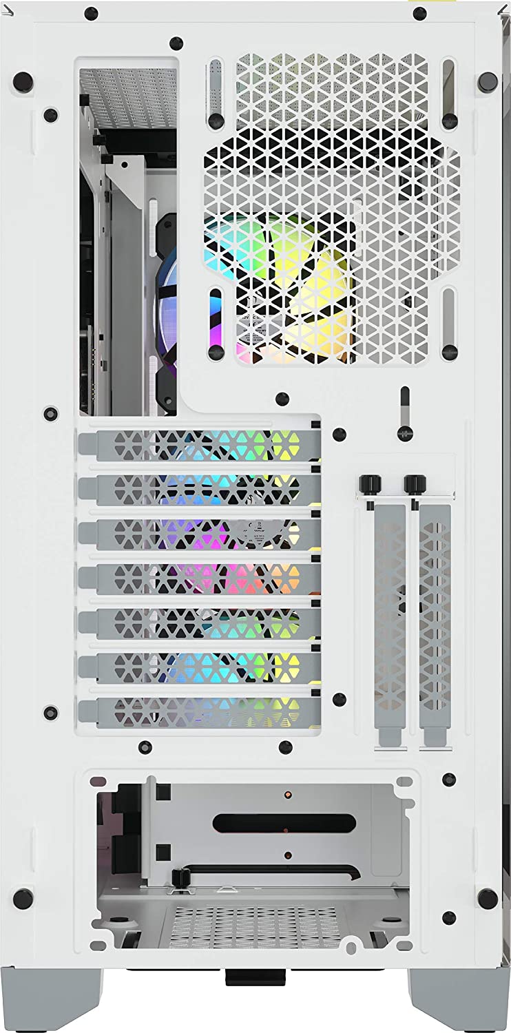 Caja Corsair ICUE 4000X RGB Tempered Glass Blanca