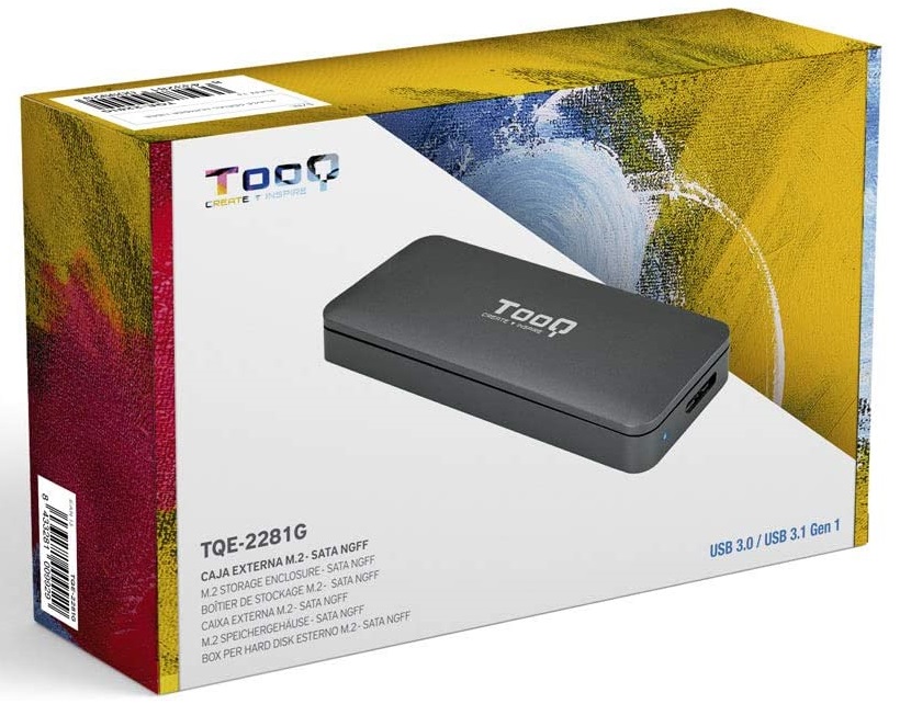 Caja SSD M2 NGFF TooQ USB-C - DiscoAzul.com