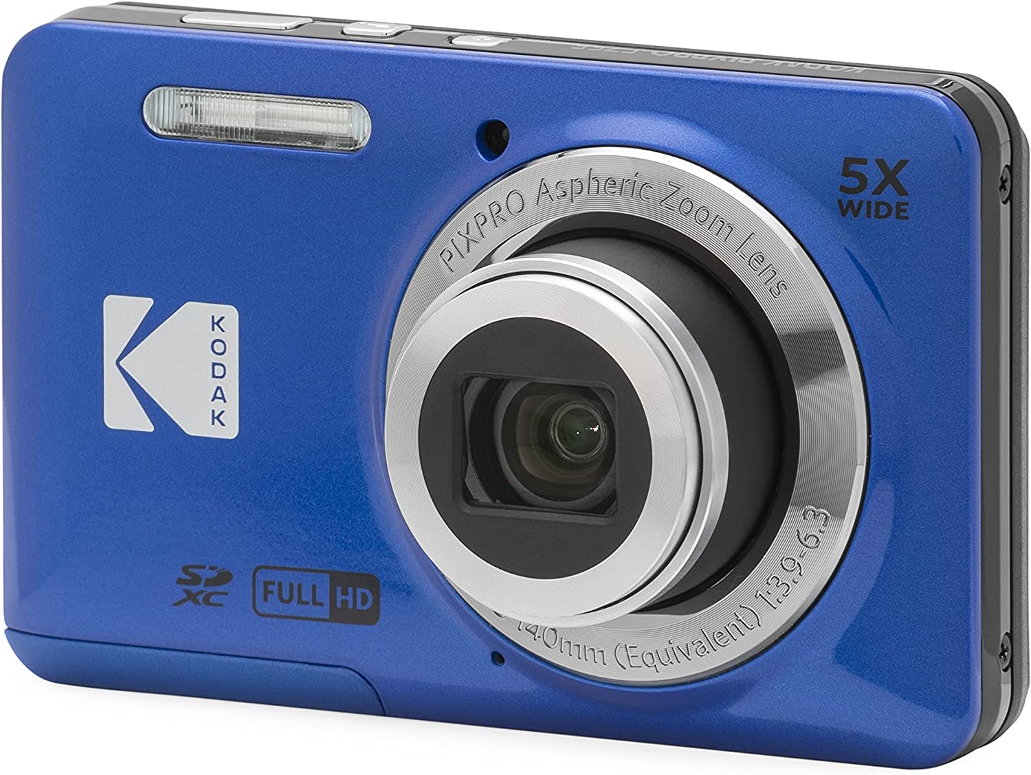 Kodak Pixpro FZ55 16MP Zoom Optical 5X Blue Camera