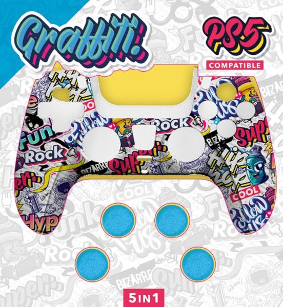 Carcasa para mando PS5 Indeca Graffiti Life 