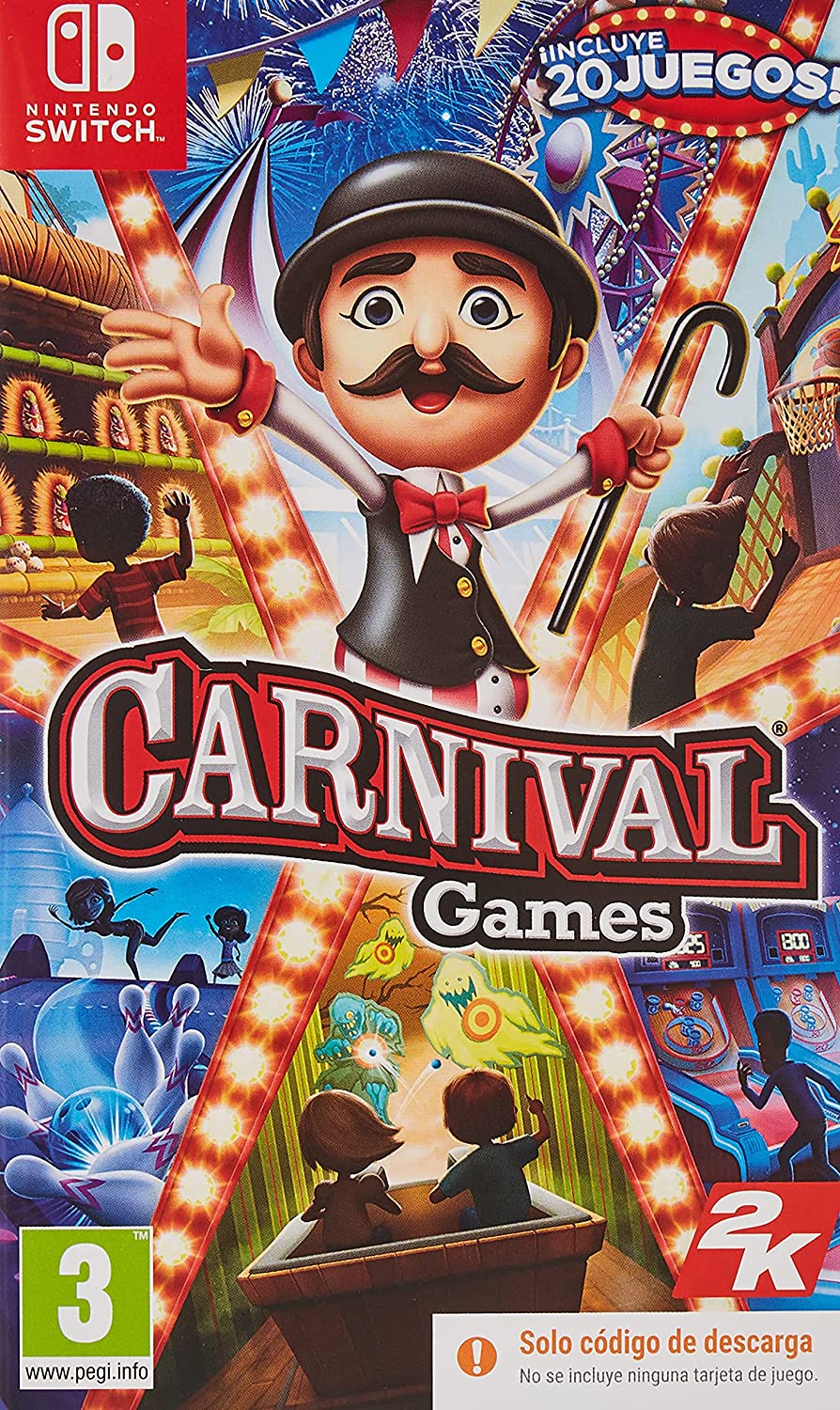 Berri malicioso panel Carnival Games (Code in a Box) Switch - DiscoAzul.com