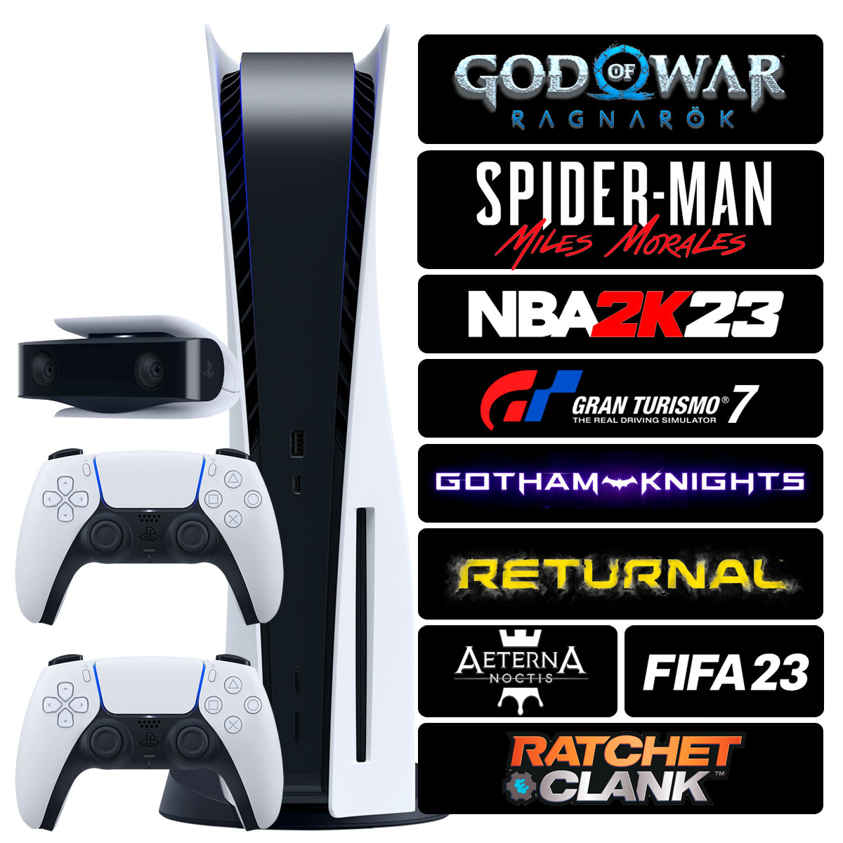 Consola Playstation 5 9 Juegos Accesorios Mando