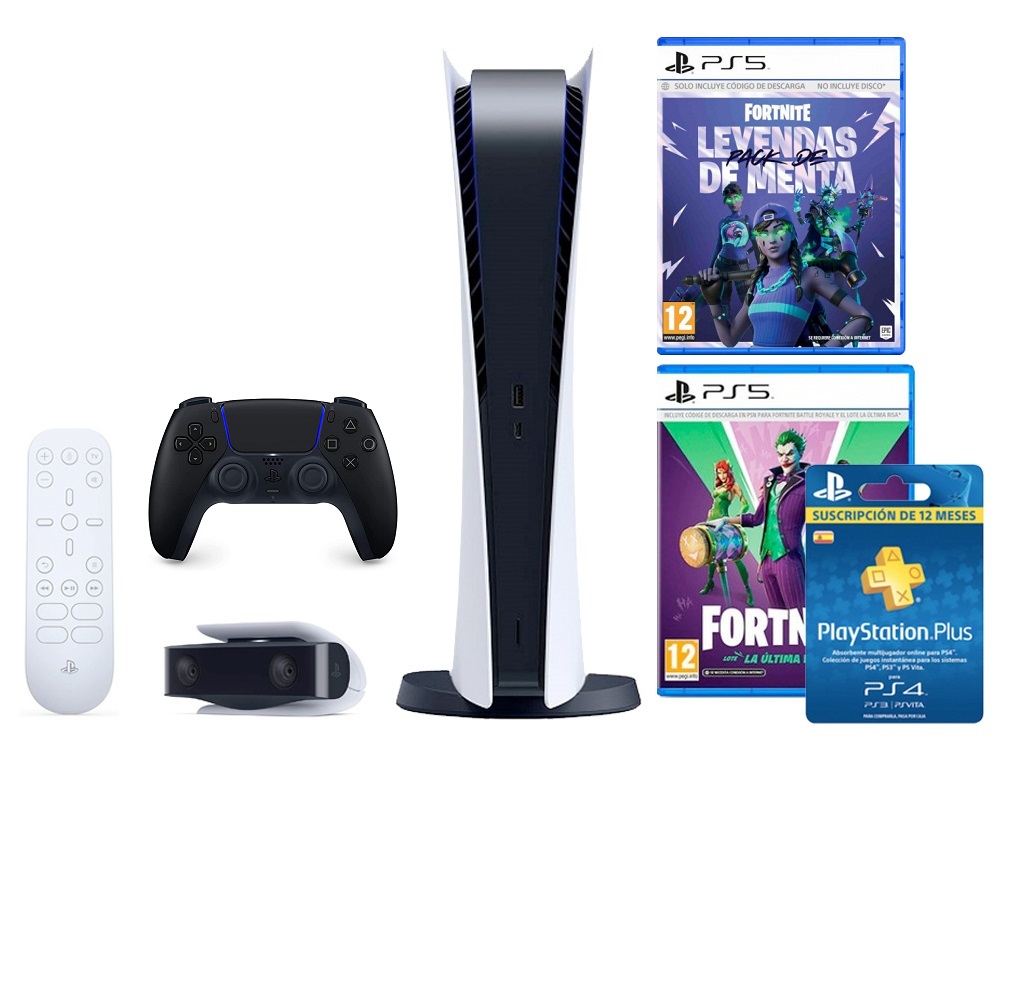 Playstation 5 Digital Edition + Fortnite + PSN 12 Meses