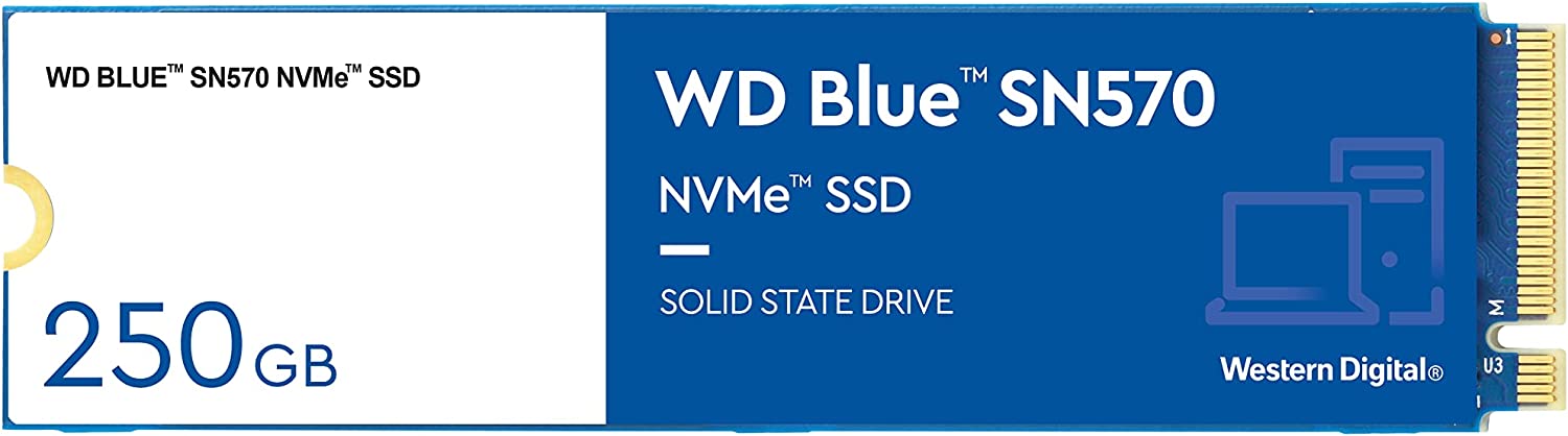 Disco Duro Western Digital Blue SN570 250GB PCIE3 NVME