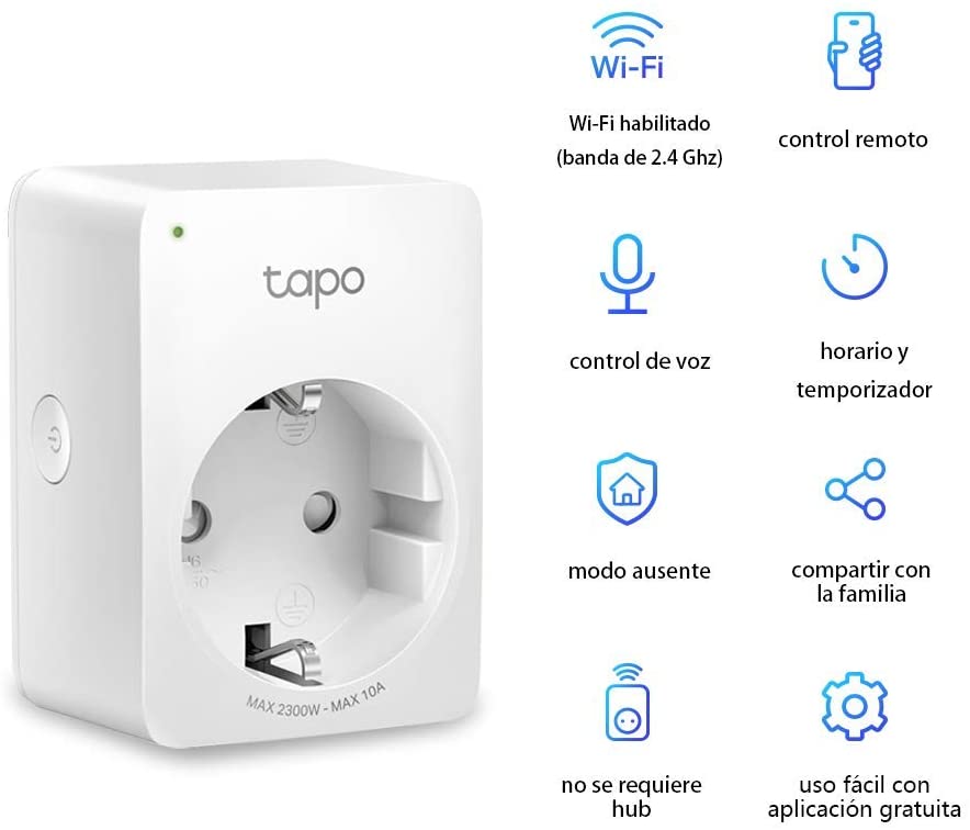 Enchufe Inteligente TP-Link Tapo P100 Wifi 