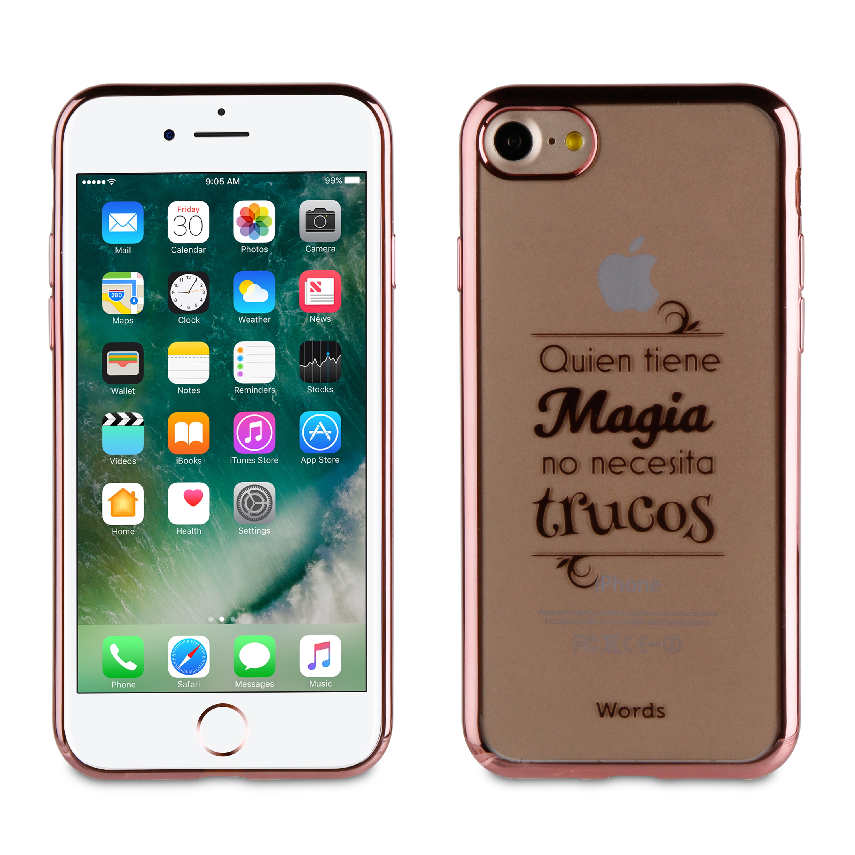 Funda TPU Magia Apple iPhone 7 Words 