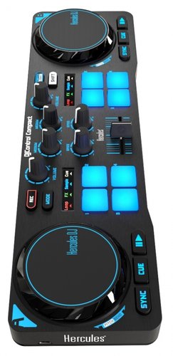 Hercules DJControl Compact USB Controller with Stand 