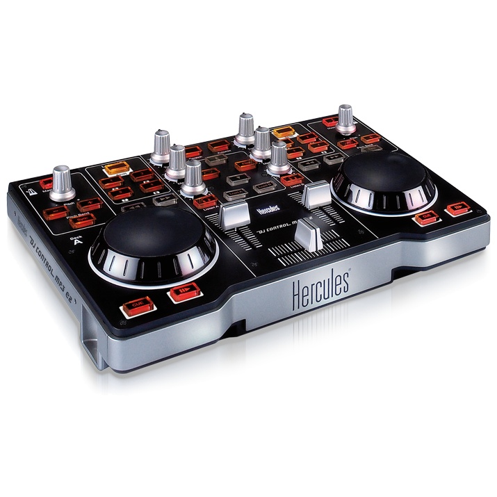 opción lava Discriminatorio Mesa de mezclas Hercules DJ Control MP3 E2 - DiscoAzul.com