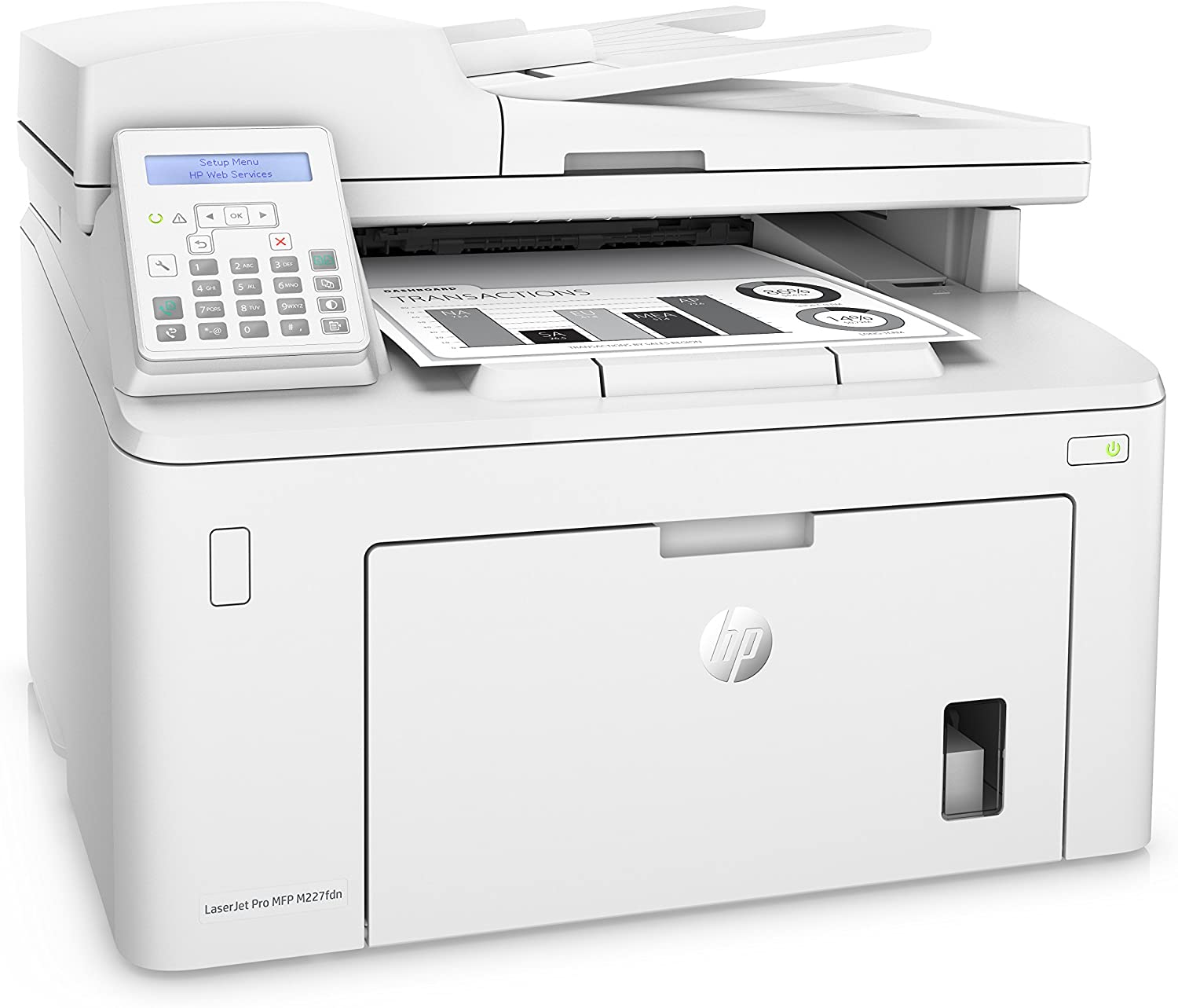 Impresora HP Laserjet Pro M227FDN MFC Blanca - DiscoAzul.com