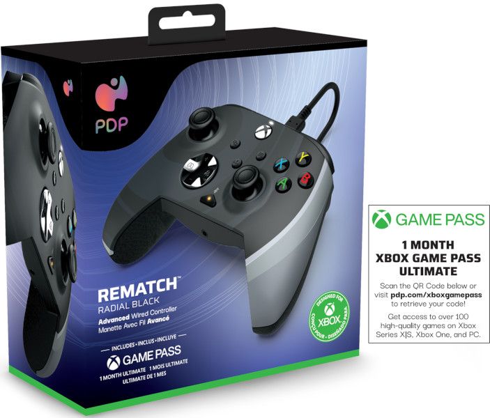 Mando PDP Wired Xbox/PC + 1 Mes Gamepass Electric Black