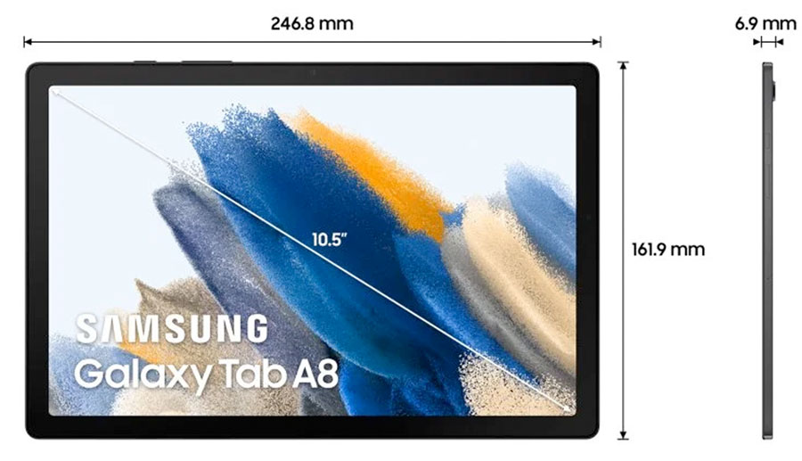 Tablet Samsung Galaxy Tab A8 10.5'' 4GB/128GB Gris