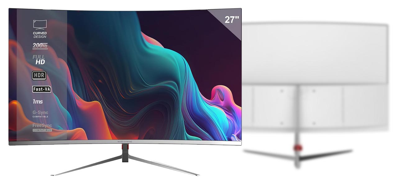 Monitor Mars Gaming Curvo MV-27C 27