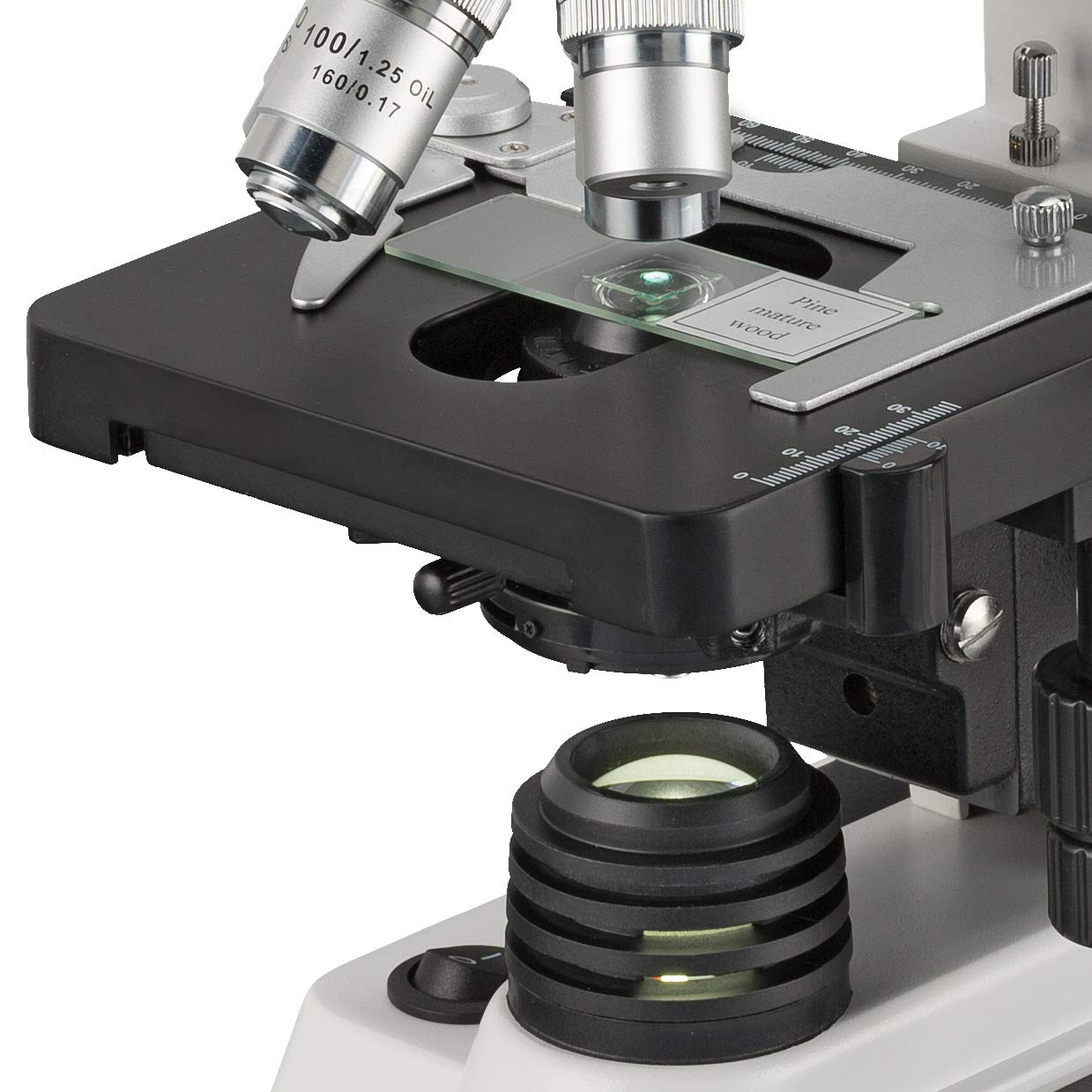 Bresser Microscope Professionnel Researcher Trino 40-1000x Blanc