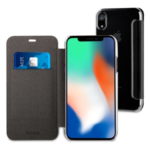 Folio iPhone XR Schwarz Muvit