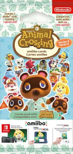 Nintendo Amiibo Pack 3 Tarjetas Animal Crossing Serie 1