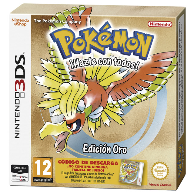 Pokemon Oro (codigo descarga) 3DS