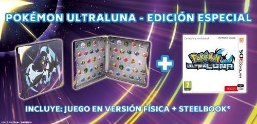 Pokemon Ultraluna Edicion especial Steelbook 3DS