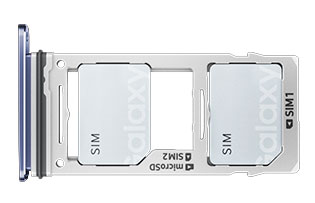 DualSIM-Kartenfach - Samsung Galaxy S9 / S9 Plus Blau