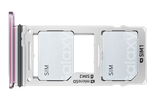 DualSIM-Kartenfach - Samsung Galaxy S9 / S9 Plus Purpur