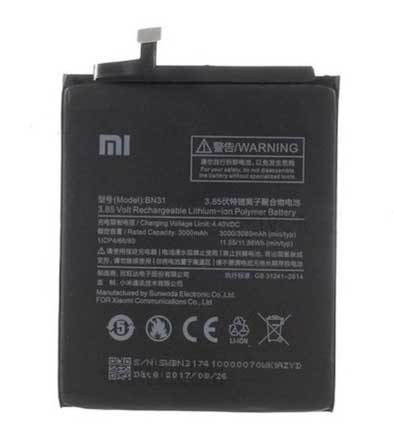 Replacement Battery (BN31) - Xiaomi Mi A1/Mi 5X/Redmi Note 5A