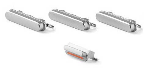 Side Buttons Set - iPhone 6 Silver