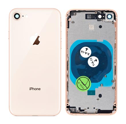 Repuesto Carcasa Trasera Completa - iPhone 8 Oro