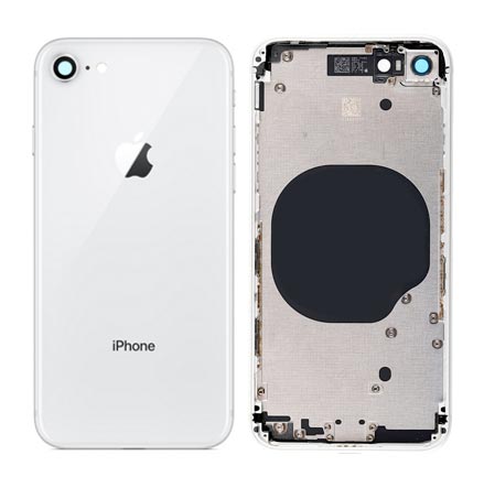 Repuesto Carcasa Trasera Completa - iPhone 8 Plata