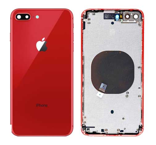 Repuesto Carcasa Trasera Completa - iPhone 8 Plus Rojo