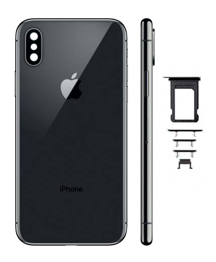 Hinteres Gehäuse - iPhone X Space Grau
