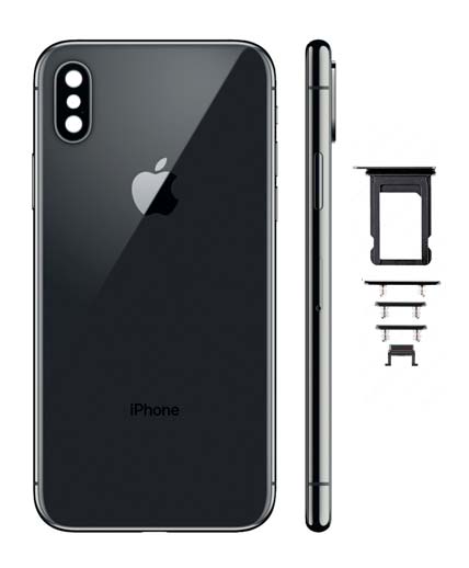 Repuesto Carcasa Trasera Completa - iPhone X Gris Espacial