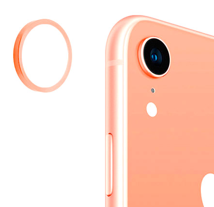 Abdeckung für Rückfahrkamera - iPhone XR Koralle