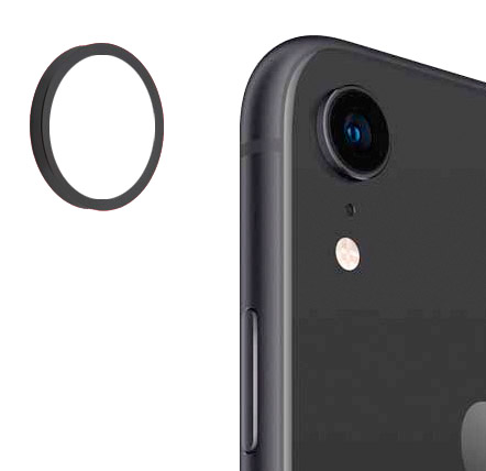 Abdeckung für Rückfahrkamera - iPhone XR Schwarz