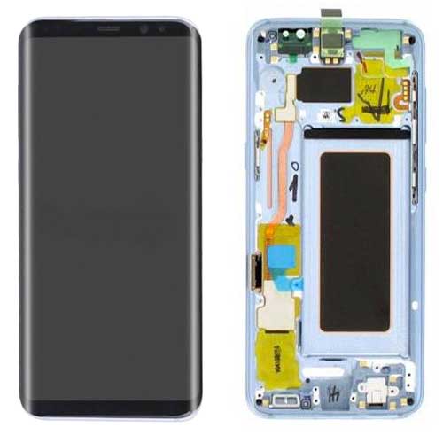 Bildschirm Komplett mit Rahmen - Samsung Galaxy S8 Blau