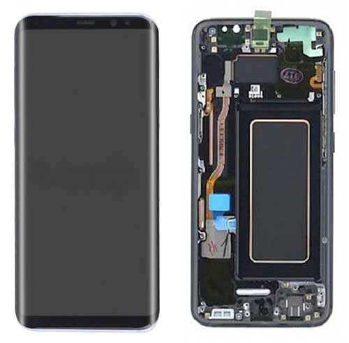 Full Front Assembly with Frame - Samsung Galaxy S8 Black