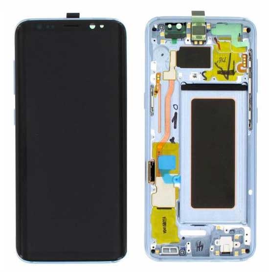 Full Front Assembly with Frame - Samsung Galaxy S8 Plus Blue