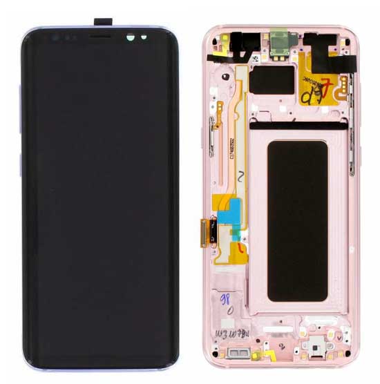 Full Front Assembly with Frame - Samsung Galaxy S8 Plus Pink