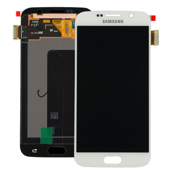 Samsung G920 Display-Einheit + Touchscreen weiss