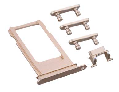 SIM Card Tray and Side Buttons Set for iPhone 7 Gold