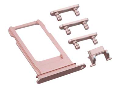 SIM Card Tray and Side Buttons Set for iPhone 7 Rose Gold