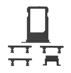 SIM Card Tray and Side Buttons Set - iPhone 8 Black