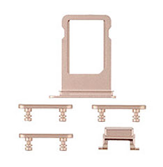 SIM Card Tray and Side Buttons Set - iPhone 8 Gold
