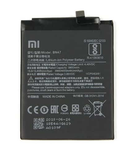 Reposto Bateria (BN47) - Xiaomi Mi A2 Lite/Redmi 6 Pro