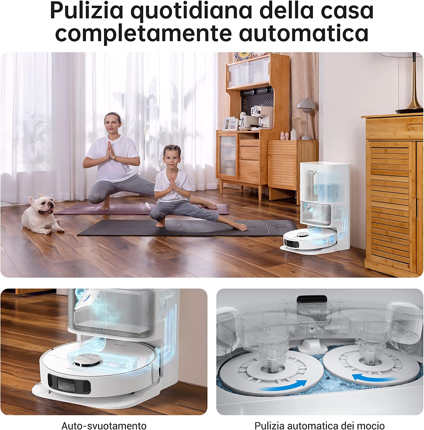 Robot aspirador y friegasuelos Dreame D10 Plus Agua con Wifi +