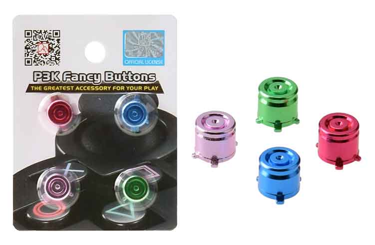 Aluminium P3K fancy Joypad Buttons (PS3/PS4)