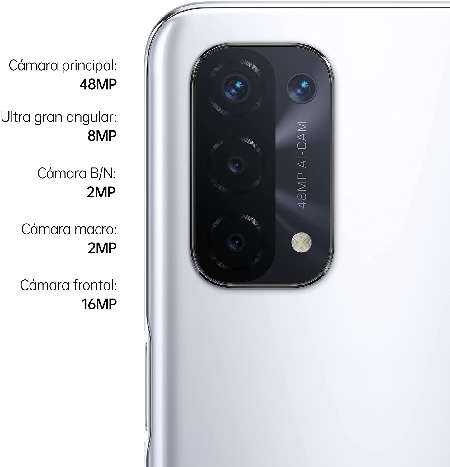 Smartphone Oppo A74 5G 6GB/128GB 6.5'' Silver