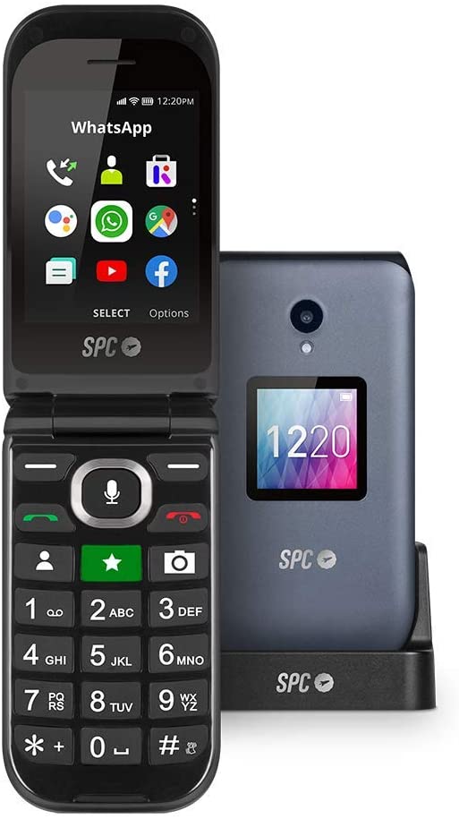 SPC Telefono Movil para Personas Mayores - Teclas y Numeros Grandes - Boton  SOS - Notificaciones y Timbre Inteligentes - Base de Carga - Comodo y Facil  de Usar - Color Negro > Movilidad / Smartphones >