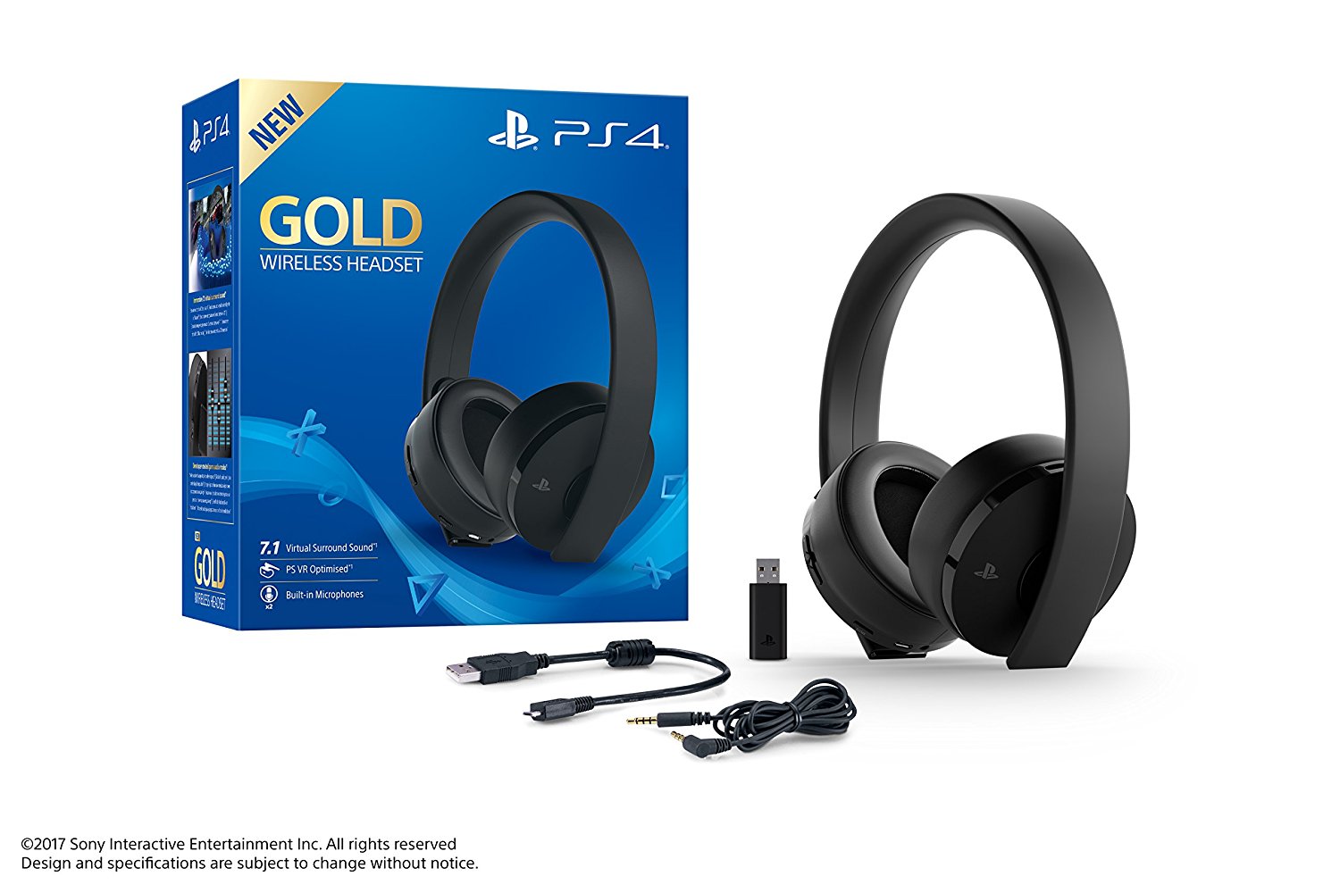 Headset gold wireless ps4