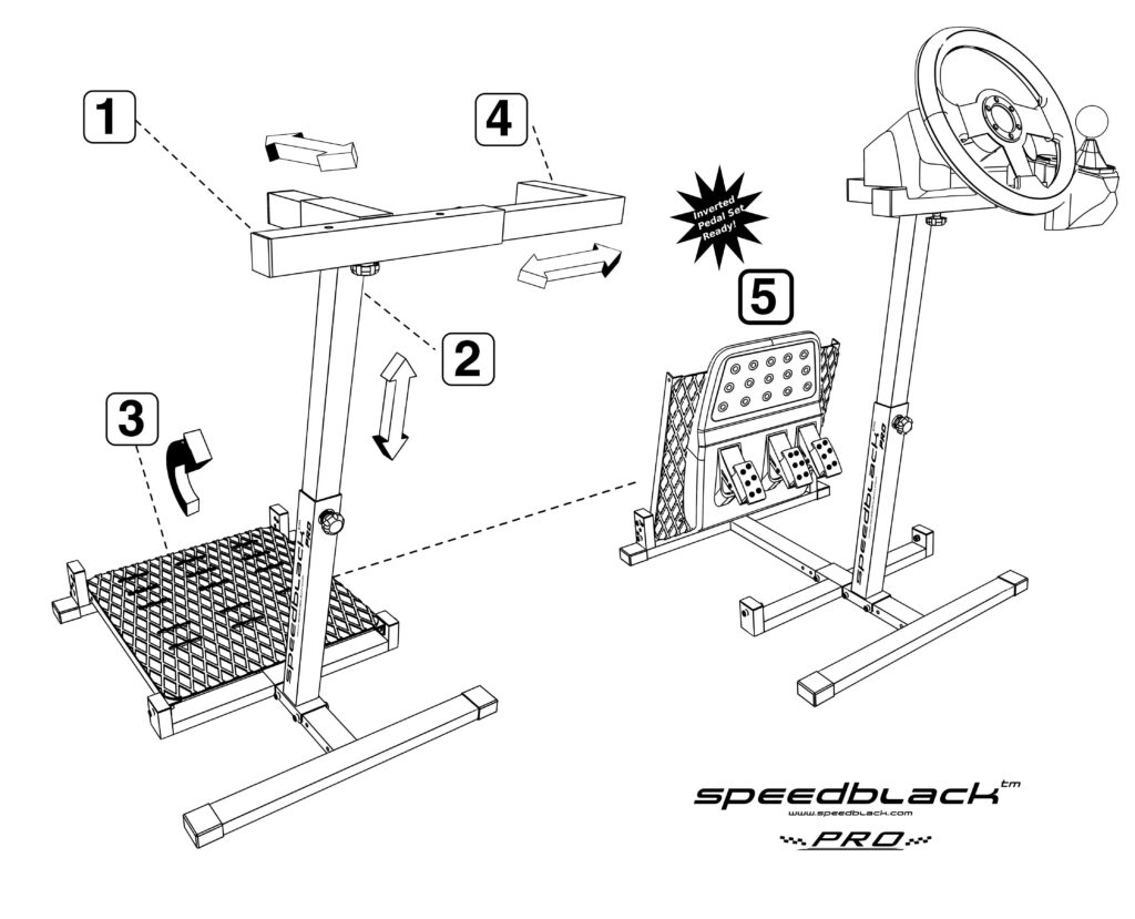 Speedblack Pro Soporte para volante 